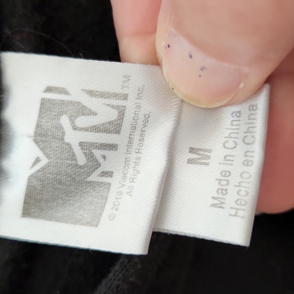 MTV Cropped Hoodie Size Medium - Picture 3 of 10